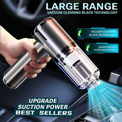 SZUK 148000PA Car Vacuum Cleaner Strong Suction Cordless Handheld Cleaning Machine Wireless Mini Portable Vacuum Cleaner for Car