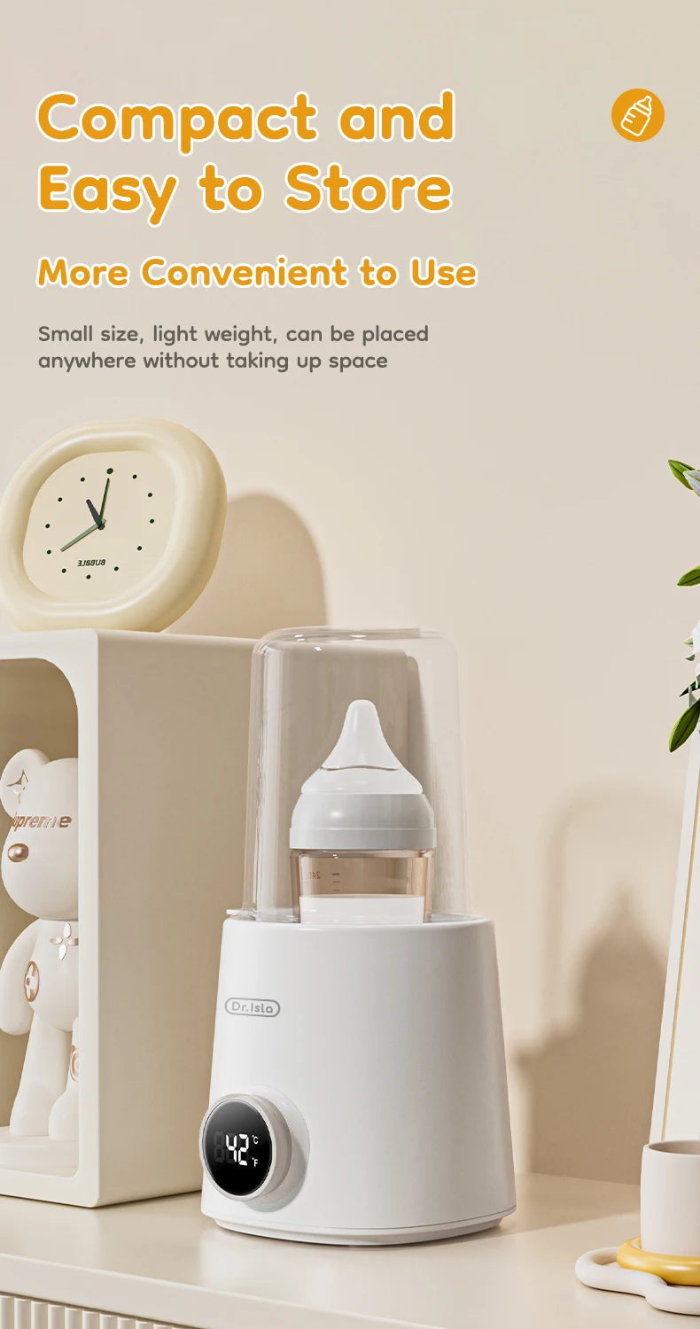 MAMIJOY Multi Function Baby Bottle Warmer 36-100° Adjustable Food Heater Milk Warmer Steriliser ACcurate Temperature Control N22