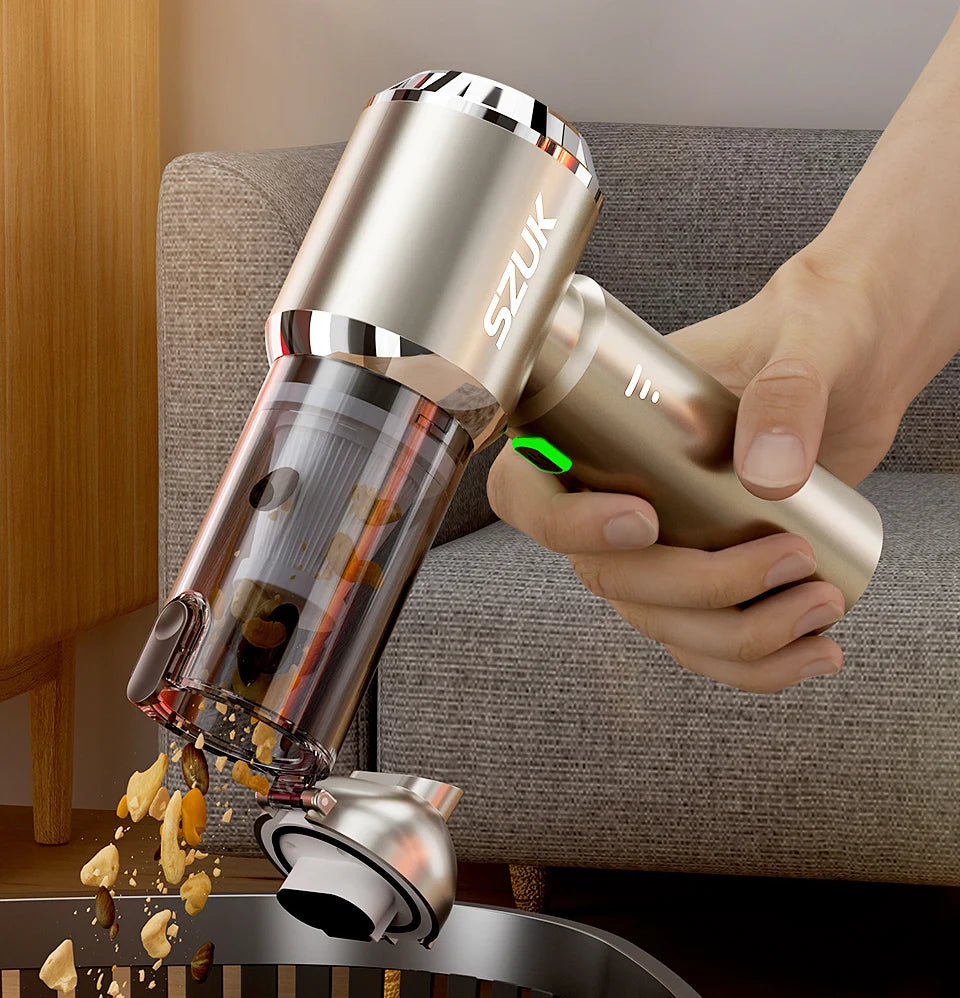 SZUK 2026 New Mini Car Vacuum Cleaner 985000Pa Wireless Vacuum Cleaner Powerful Suction Handheld Portable Vacuum Cleaner For Car
