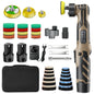 Cordless 12V Mini Car Polisher Detailing Wireless Car Polishing Machine 1/1.5/3 Inch Pads Kit For Auto Waxing