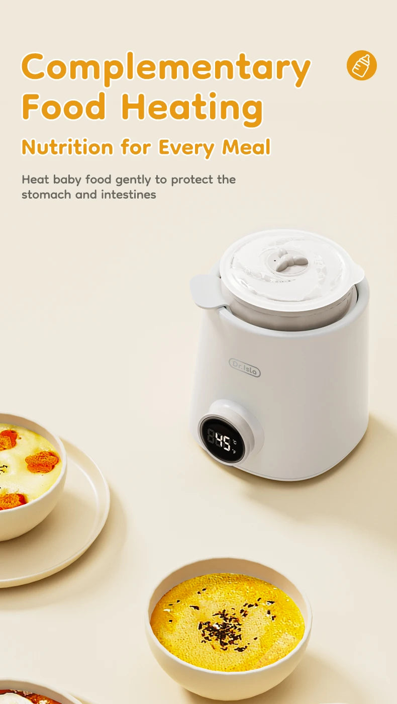 MAMIJOY Baby Bottle Warmer Multi Function 36-100° Adjustable Food Heater Milk Warmer Steriliser ACcurate Temperature Control N22
