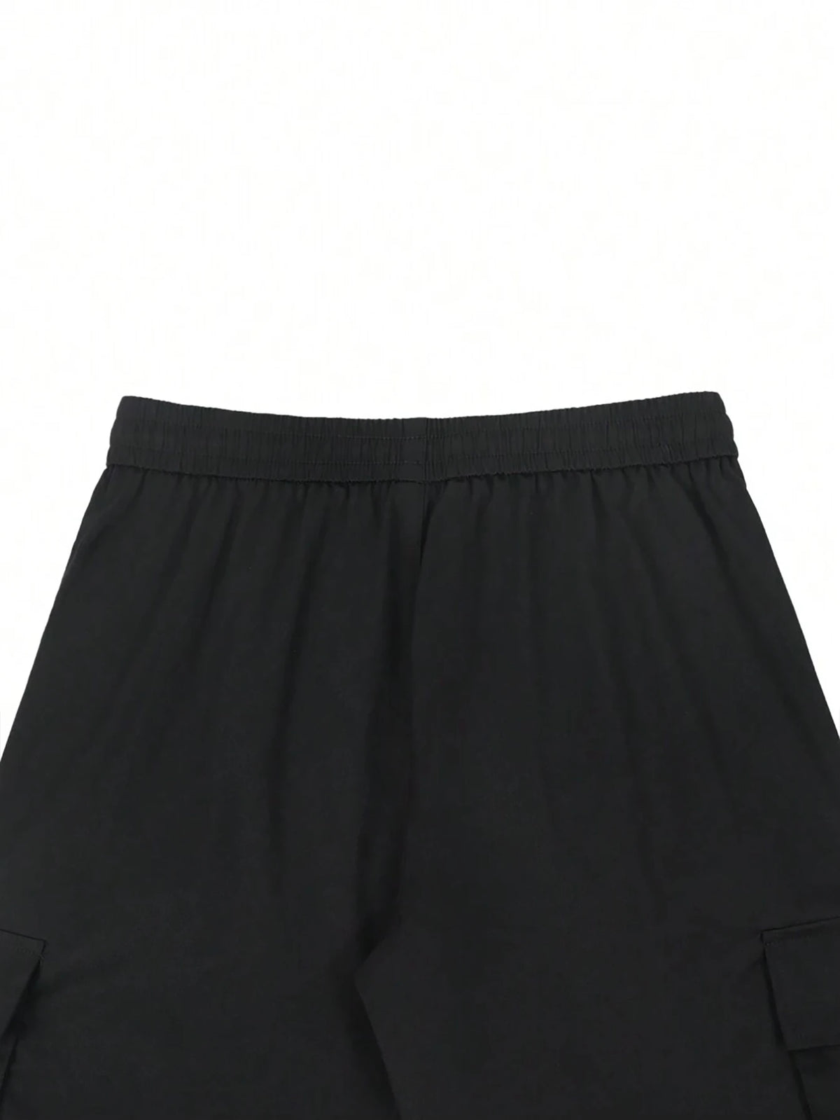 Men's 3/4-Length Cargo Shorts — Woven Twill Fabric, Multi-Pocket Casual Trousers. Non-Stretch Adult Apparel for Summer