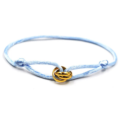 Zalman Wholesale GDS888 Luxury Unisex Bracelet 3 Metal Buckle Hand Chain Adjustable Men's Rope Bracelet for Women Jewelry Gifts