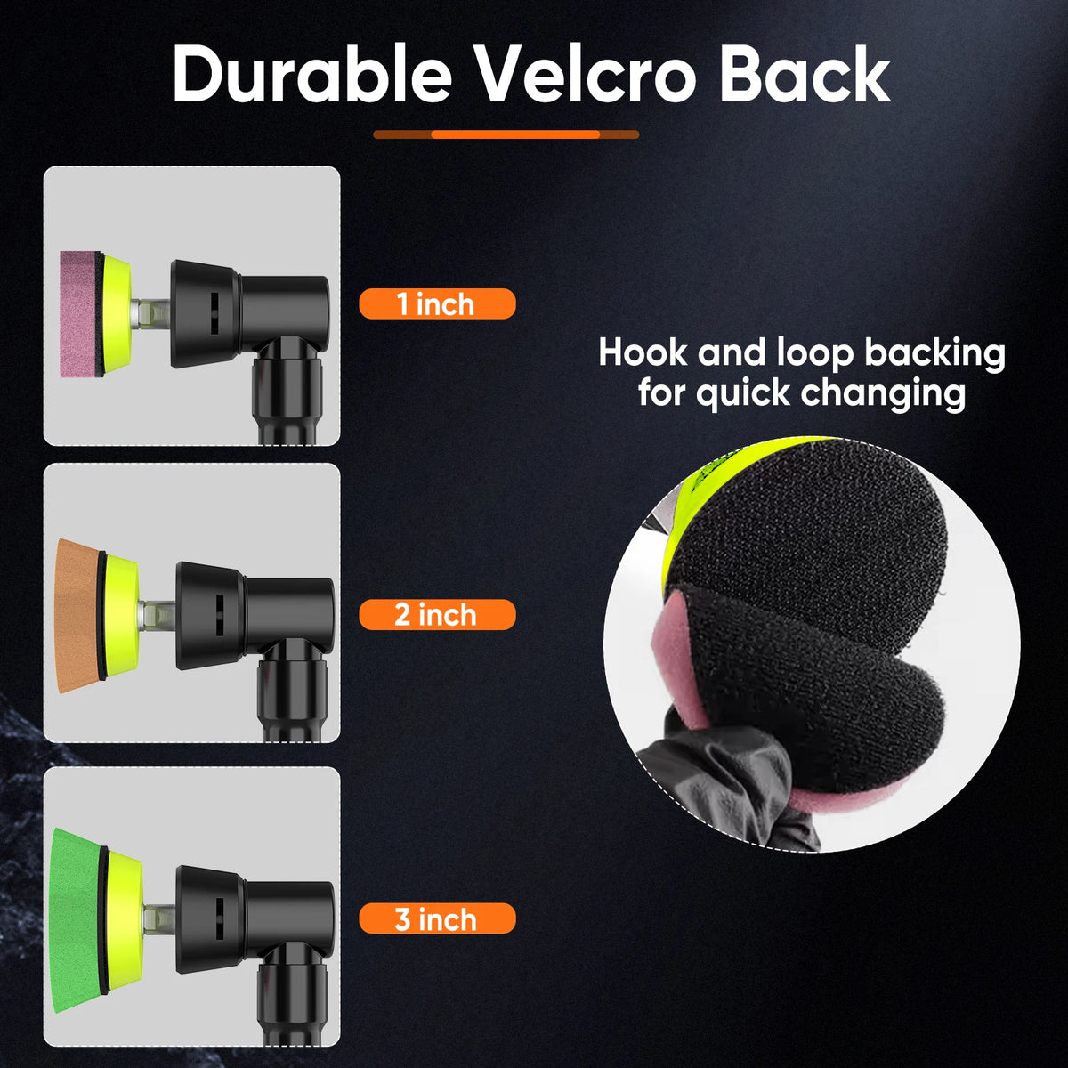 12V Cordless Mini Car Polisher Detailing Wireless Car DA & RO Polishing Machine Pades Kit For Auto Wax, Adjustable 5 Speed