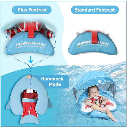 Mambobaby Baby Pool Float Vip 5 Dropshipping Blackproof Pool Mat For Infant Non-Inflatable Natation Buoy With Parasol Beach Toys