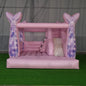 Girls 13ft Pastel Pink Inflatable Mermaid  Bounce House Combo Commercial Jumping Bouncy Castle Slide For Kids Party Rental