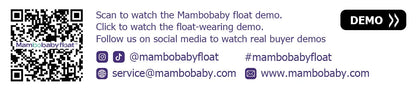 Mambobaby Animal Float Non-Inflatable Safe Solid Core Baby Swimming Buoy Water Trainer Infant Pool Floator Swim Ring with Canopy