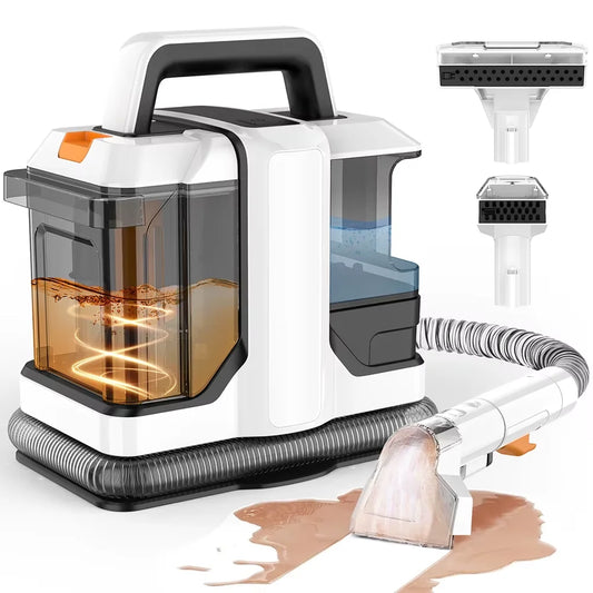 Portable Carpet Cleaner Machine 750W 15KPA Multifunctional Handheld Mite Remover Sofa Carpet Wet Cleaner for Sofa Car Seat