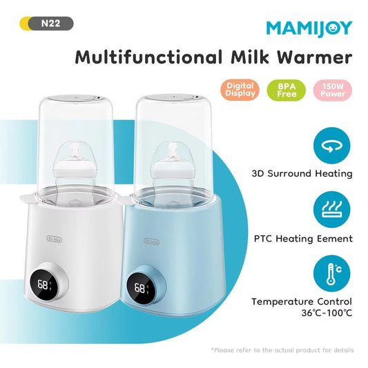 MAMIJOY Multi Function Baby Bottle Warmer 36-100° Adjustable Food Heater Milk Warmer Steriliser ACcurate Temperature Control N22
