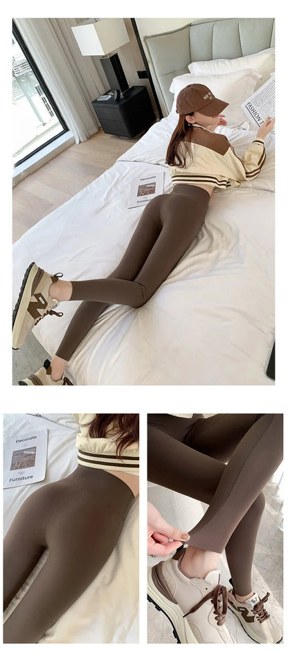 BIVIGAOS Summer Seamless Skin Feel Ultrathin Shark Leggings Women High Waist Tight Leggings Multicolor Sport Fitness Leggings