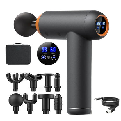 99 Gears Massage Gun Smart Hit Fascia Gun Electric Neck Massager Tool for Body Massage Relaxation Fitness Muscle Pain Relief