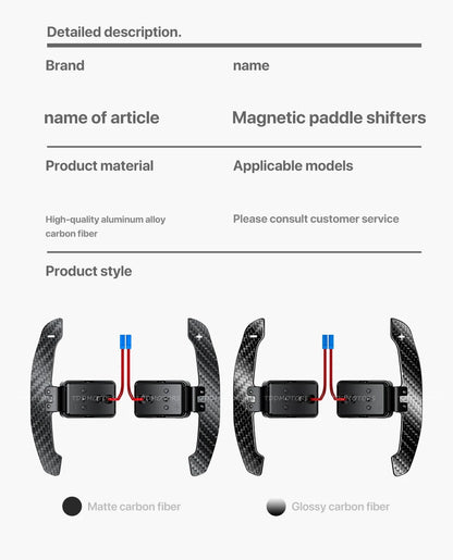 TDD Carbon Fiber Steering Wheel Magnetic Paddle Shifter for Volkswagen Golf 8 MK8 CC GTI R Car Modified Interior