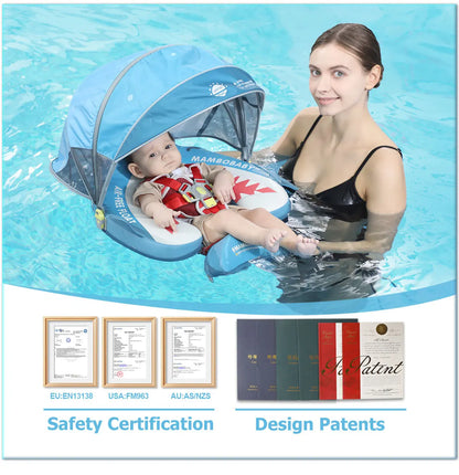 Mambobaby Baby Pool Float Vip 5 Dropshipping Blackproof Pool Mat For Infant Non-Inflatable Natation Buoy With Parasol Beach Toys
