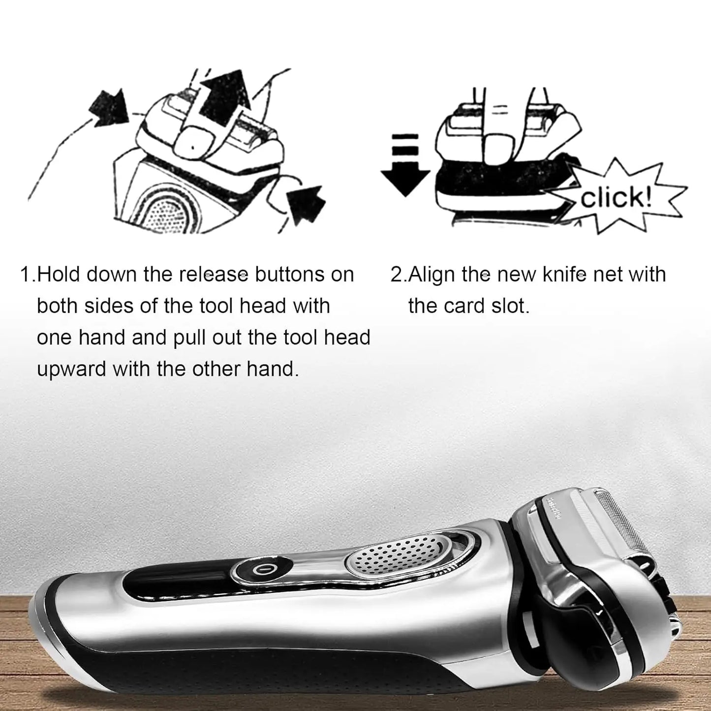 New 94M Shaver Replacement Head Compatible with Braun Series 9 Pro 9290cc 9291cc 9370cc 9376cc 9293s 9260s Electric Razors