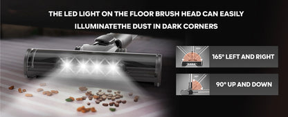 Inse S9 cordless vacuum cleaner, 75KPa, 1L tank, LED display, ideal animal hair and Carpet
