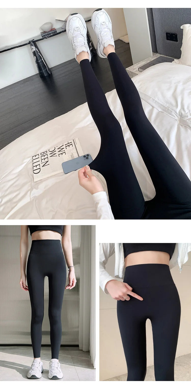 BIVIGAOS Summer Seamless Skin Feel Ultrathin Shark Leggings Women High Waist Tight Leggings Multicolor Sport Fitness Leggings
