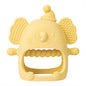 1pc Infant Silicone Teething Toy & Anti-drop Glove Set Elephant Shaped Soft Safe Nesting Toy For Early Educational