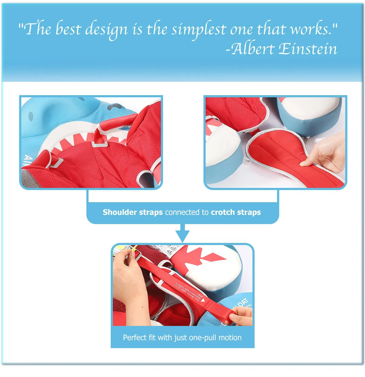 Mambobaby Float Safe Solid Core Comfort Skin-friendly Design with Canopy Baby Swimming Ring Toddler Pool Float Infant Water Ring