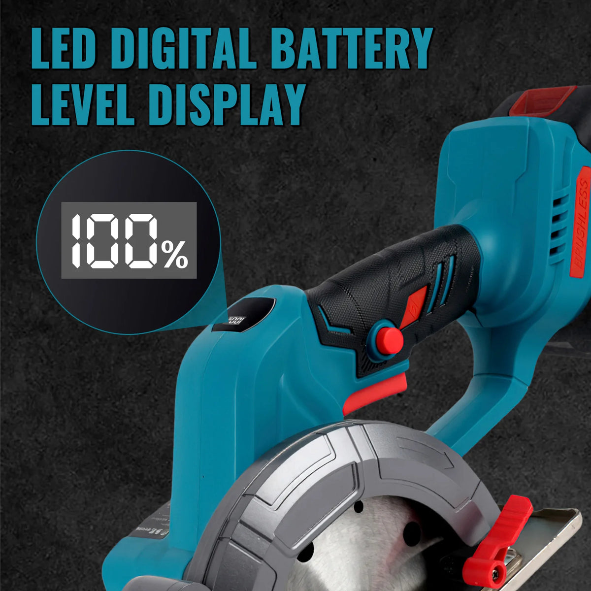 150MM 6 Inch Brushless Circular Saw Compact Electric Saw Wood Metal Ceramic Tiles Cutter Power Tool For Makita Battery