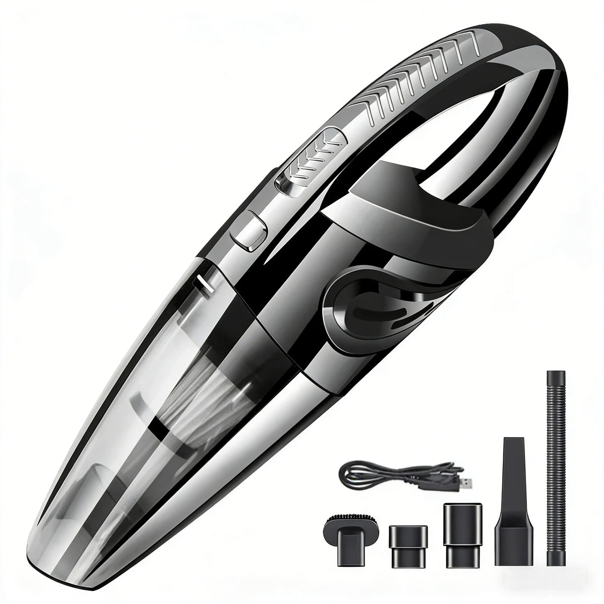 TUERBB VC01 Lightweight & Portable Vacuum Cleaner, Strong Power, USB-C Rechargeable for Car Cleaning Home Pet Hair