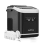 LOEFME Portable Ice Maker 12kg/24h 9 Ice Cubes in 6-13 Min LED Display with Adjustable Ice Size 1.4L Water Tank for Home