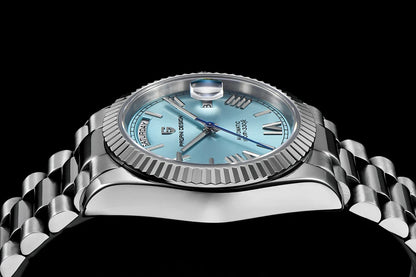 New PAGANI DESIGN 2026 watch, moon phase, luxury, gold, quartz, sport man, VK63, waterproof, sapphire glasses, anti-reflective, wristwatch, luminous ceramic glasses, stainless steel