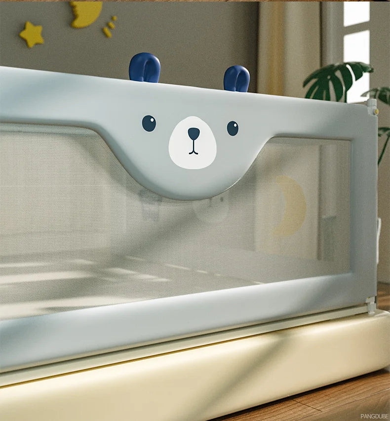 PANGDUBE 1 piece Baby Safety Railing for Children Bed Rail Guard Protective Barrier for Kid Bed Need to Screw Installation