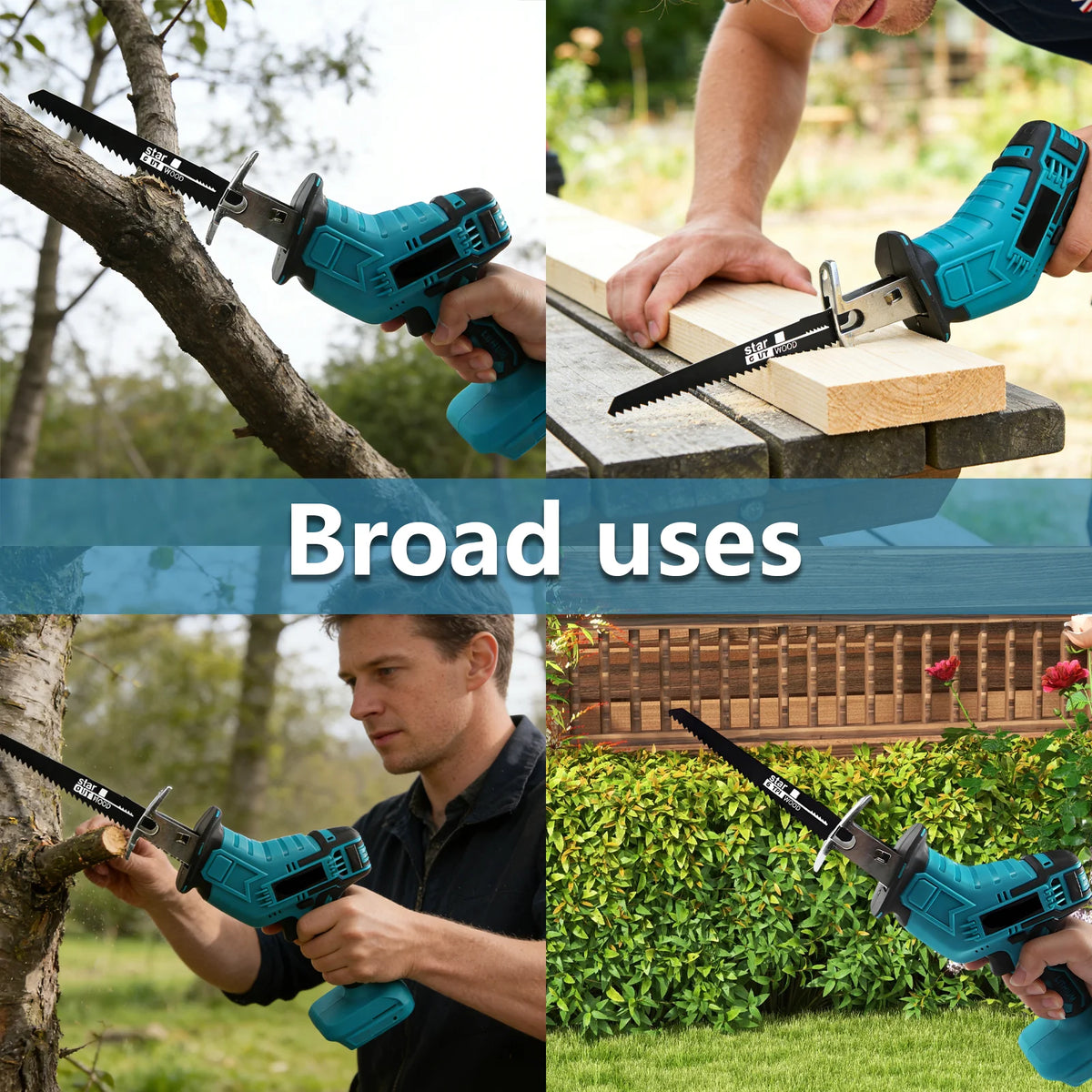 100mm Cordless Electric Reciprocating Saw 3000rpm Variable Speed Metal Wood Cutting Tool Electric Saw For Makita 18V Battery