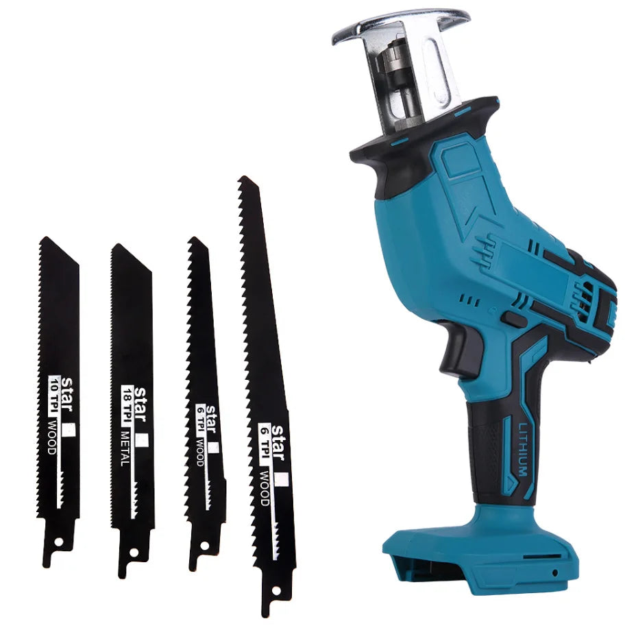 100mm Cordless Electric Reciprocating Saw 3000rpm Variable Speed Metal Wood Cutting Tool Electric Saw For Makita 18V Battery