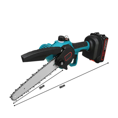 8 Inch Electric Garden Logging Wood Chainsaw With Automatic Oiler Pruning Woodworking Power Tool Compatible For 21V Lithium Battery