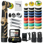 12V Cordless Mini Car Polisher Detailing Wireless Car Polishing Machine 1/1.5/2 Inch Pads Kit For Auto Wax, Adjustable Speed