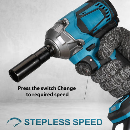 520N. m/1200N.M Cordless Electric Impact French Brushless Hand Electric Driver Electric Tool for Makita 18V Battery