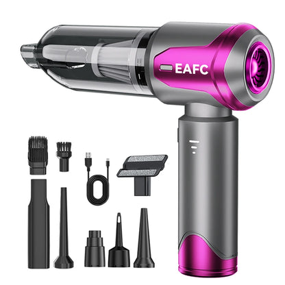 13000Pa 4-in-1 Car Vacuum Cleaner Portable Cordless Mini Vacuum Cleaner Compressed Air Blower Air Duster Pump Hand Held