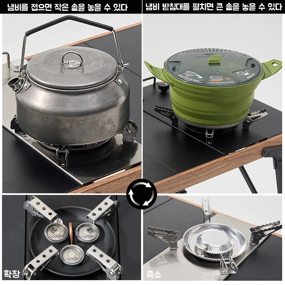 Pandatour Camping IGT Gas Stove 0.5UNT Strong FireBurner One lick Ignite Outdoor Adjustable Equipped  IGT Table Accessories