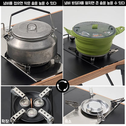Pandatour Camping IGT Gas Stove 0.5UNT Strong FireBurner One lick Ignite Outdoor Adjustable Equipped  IGT Table Accessories