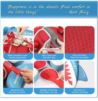 Mambobaby Baby Pool Float Vip 5 Dropshipping Blackproof Pool Mat For Infant Non-Inflatable Natation Buoy With Parasol Beach Toys