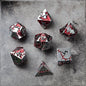 D&D Dice 7 Die Metal DND Dice Set, Weighted Metallic for Dungeons and Dragons Dice Set, Polyhedral D and D Dice Roleplaying Cube