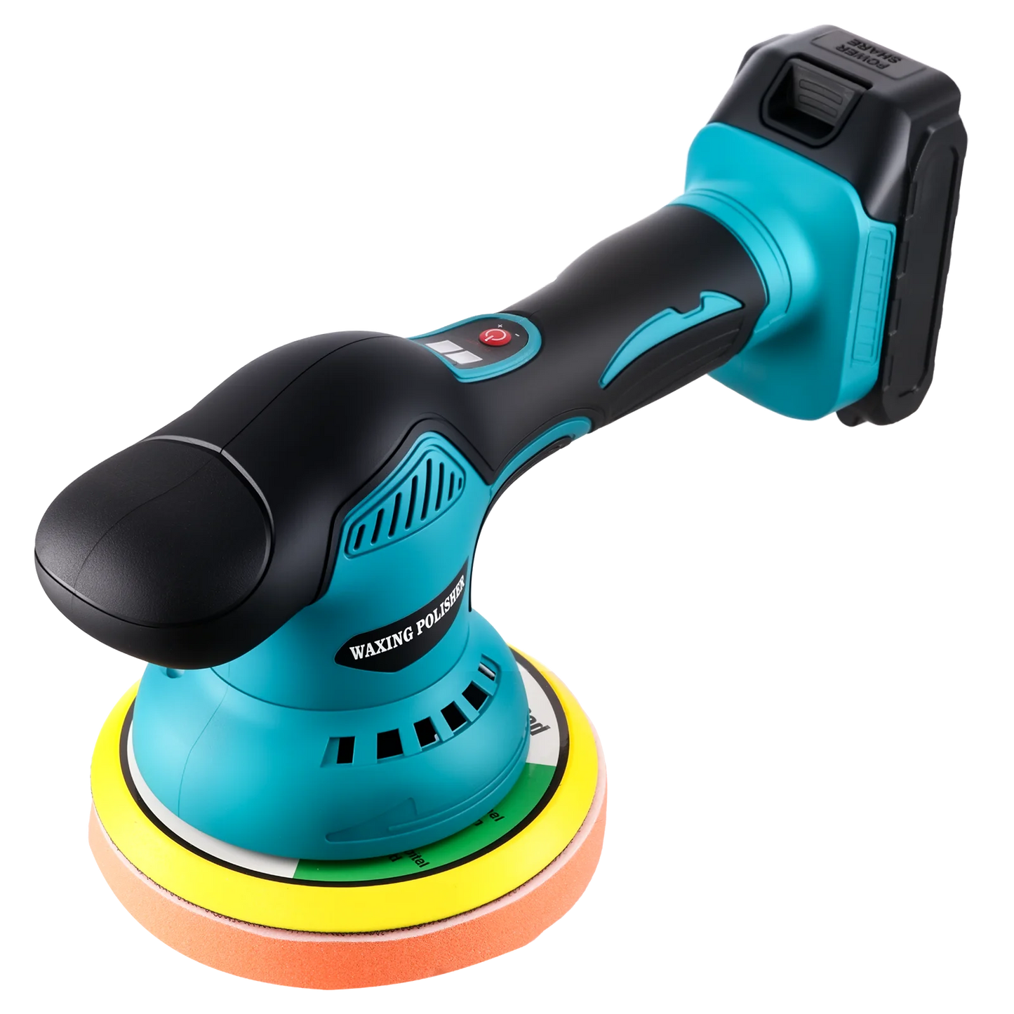 Podofo 8Gear Cordless Car Polisher Electric Polisher Auto Digital Display Car Waxing Polishing Machine Rust Removal Tool For Makita 18V Battery Pin
