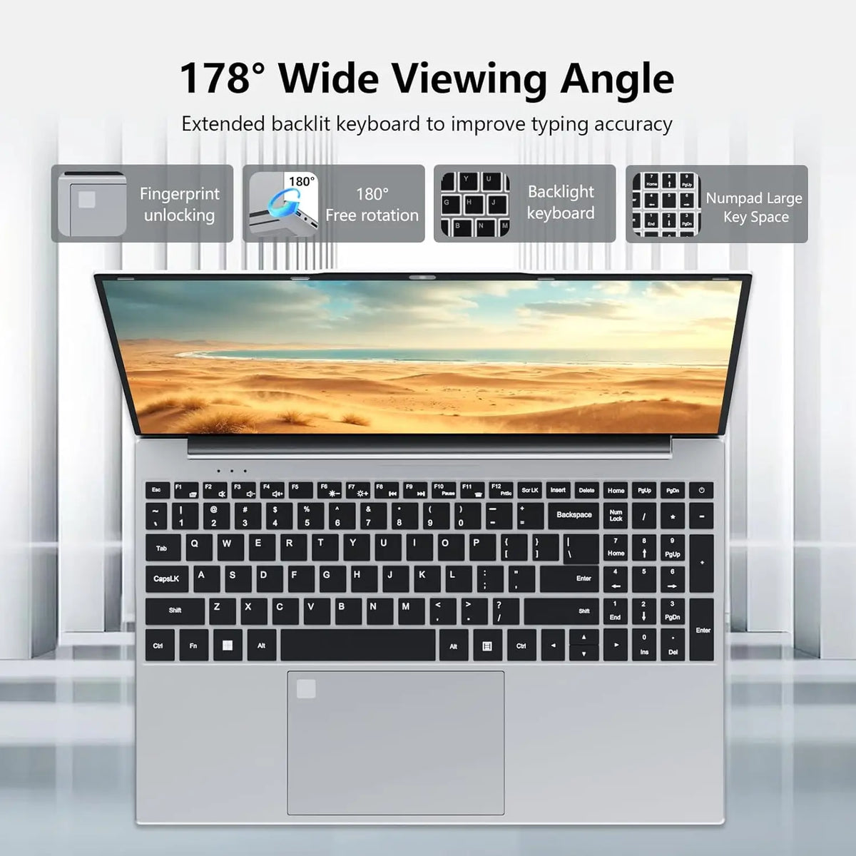 15.6 inch Laptop Computer Intel Core i9-9900 Windows 11 16GB RAM 1TB 2TB SSD Notebook PC Backlight Fingerprint Office Study Gaming Laptops