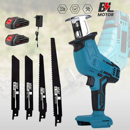 4000rpm Cordless Electric Reciprocating Saw Variable Speed Metal Wood Cutting Tool Electric Saw Suitable for Makita 18V Battery