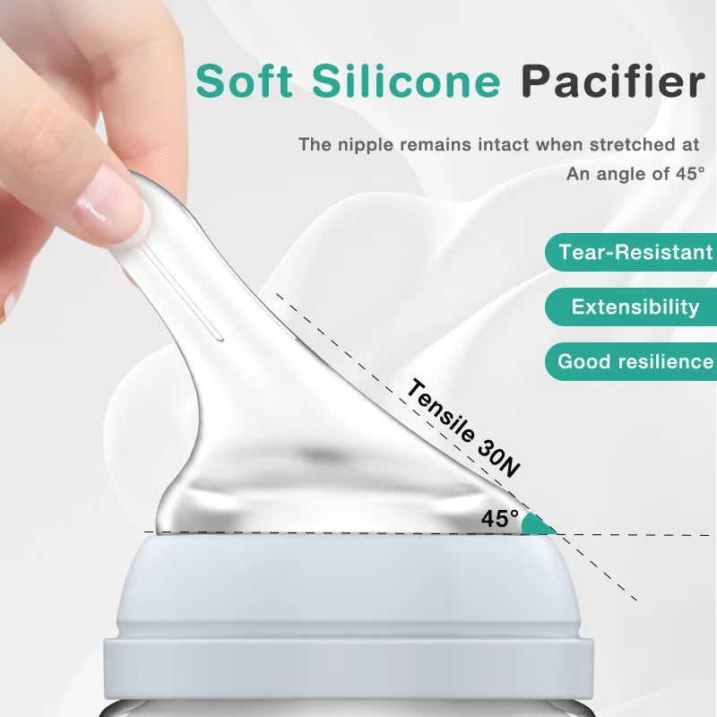 TOP Sale Baby Bottles Newborn Wide-caliber Nursing Glass Bottles Anti-flatulence Milk Feeding Bottles Infant 0-3 Month BPA Free