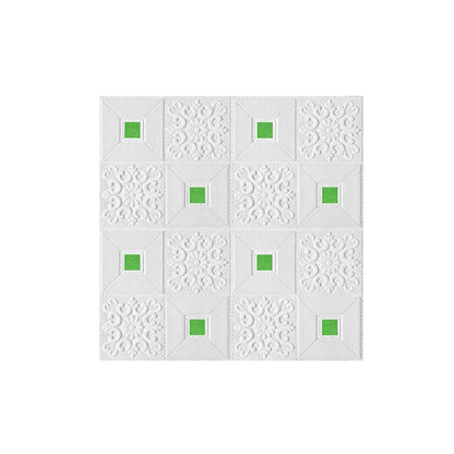 10Pcs 70x70cm Big Size Ceiling Wallpaper 3D Brick Waterproof Wall Stickers Foam Self-Adchive Wall Decoration