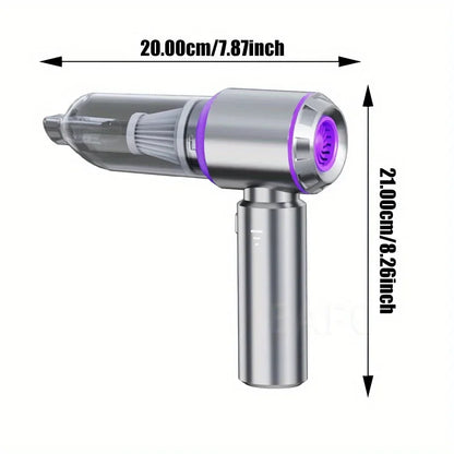 13000Pa 4-in-1 Car Vacuum Cleaner Portable Cordless Mini Vacuum Cleaner Compressed Air Blower Air Duster Pump Hand Held