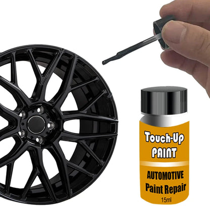 Automotive Wheel Touch-Up Paint (with Brush) Silver Black Rim Scratch Repair Pen Paint Car Accessories