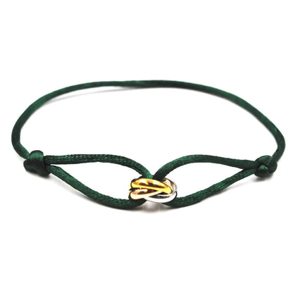 Zalman Wholesale GDS888 Luxury Unisex Bracelet 3 Metal Buckle Hand Chain Adjustable Men's Rope Bracelet for Women Jewelry Gifts