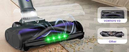 70 KPa/60-minute Cordless Vacuum Cleaner, 6-in-1 Handheld Vacuum Cleaner With LED Display, Upright Stick Vacuum Cleaner, Green Dust Detection Technology, Portable Vacuum Cleaner Suitable For Floors/Hard Surfaces