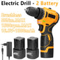 2in1 Brushless Electric Screwdriver Drill  55\45Nm Torque Cordless Speed Regulation Handheld Lithium Driver Dril with 2 Battery