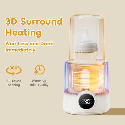 MAMIJOY Multi Function Baby Bottle Warmer 36-100° Adjustable Food Heater Milk Warmer Steriliser ACcurate Temperature Control N22