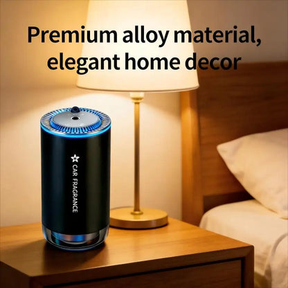 Auto smart fragrance machine, automatic spray function, aluminum alloy, starry sky atmosphere light, suitable for car and home