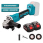 1000W 125MM Brushless Electric Angle Grinder 3 Speeds Grinder Cutting Machine Woodworking Power Tool For Makita 18V Battery